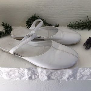 Jil Sander White Slide   38.5